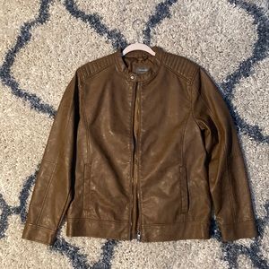 (M) Brown Primark Leather Jacket